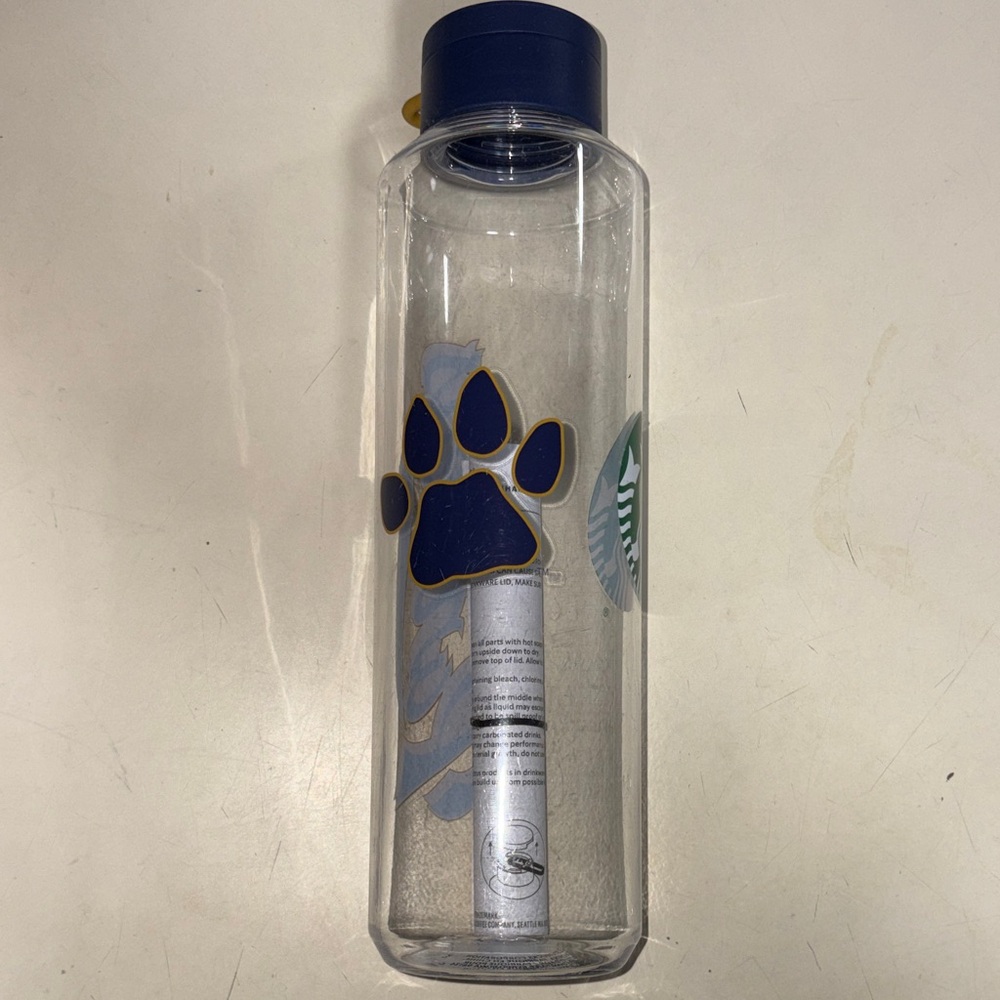 Starbucks Transparent Tumbler with Green Emblem